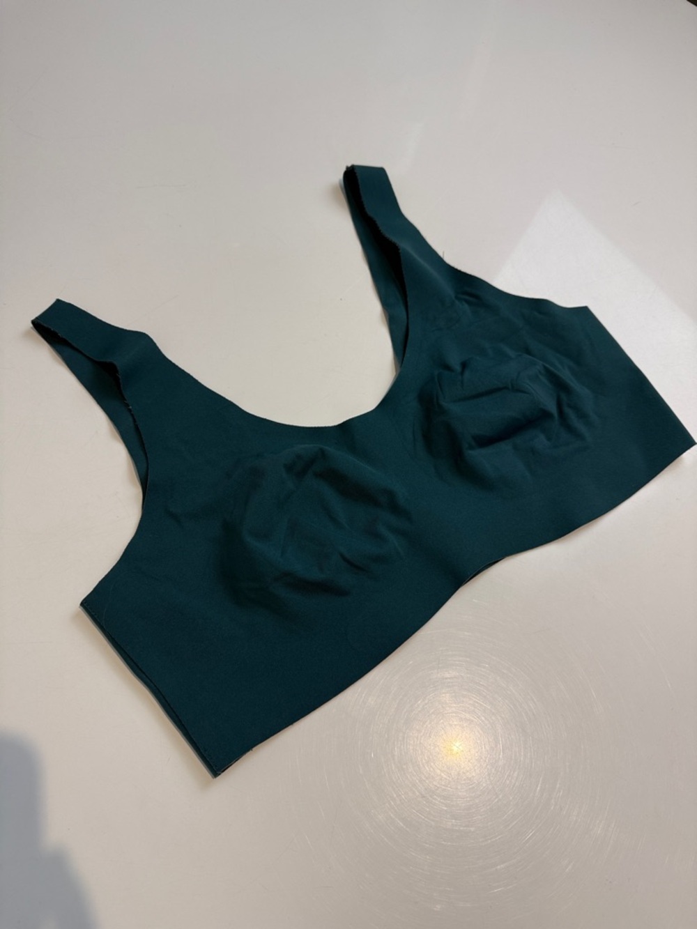 Knix Seamless Forest Green Women's Scoop Bralette Top